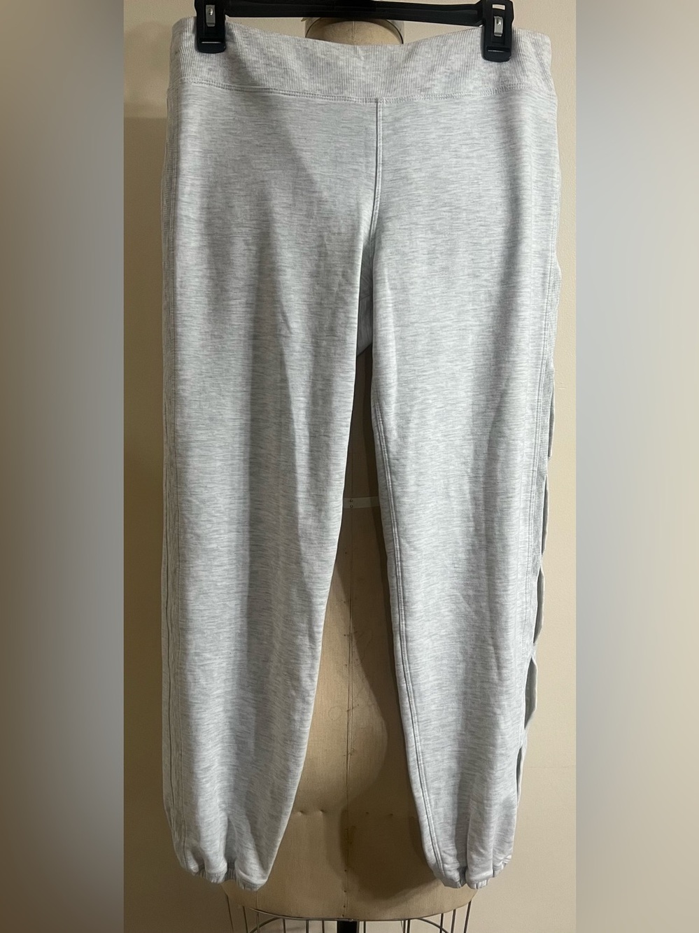 We Are Sundays Light Heathered Grey Side Opening Slit Rib Waist Jogger Size 1(S)